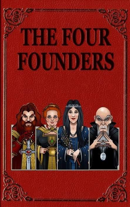 The Four Founders of Hogwarts  Hogwarts founders, Harry potter