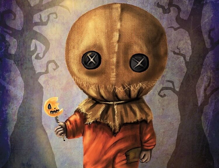 female sam trick r treat makeup